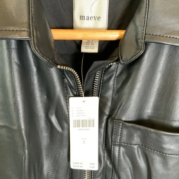 Anthropologie The Colette Weekend Jumpsuit by Maeve: Faux-Leather Edition - Picture 6 of 16